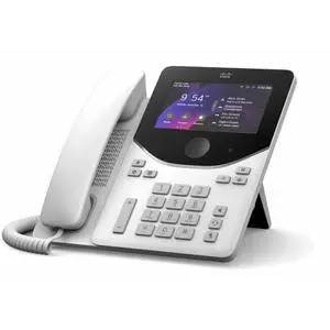 Cisco 9871 IP Phone - Cordless - Desktop - First Light - VoIP - 5" LCD - 2x Network (RJ-45) - PoE Ports - DP-9871-L-K9= Cisco 9871 IP Phone - Cordless - Desktop - First Light - VoIP - 5" LCD - 2x Network (RJ-45) - PoE Ports - DP-9871-L-K9=