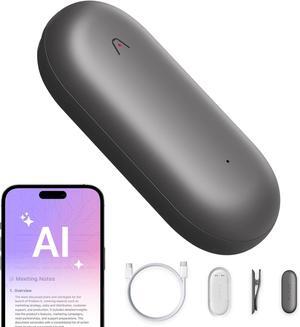 PLAUD NotePin AI Voice Recorder (64GB Memory) AI Transcribe & Summarize, Support 112 Languages, Audio Recorder for Lectures and Meetings, App Control, AI Notetaker
