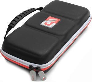 CASEMATIX - Heavy Duty Hard Shell Carrying Case Designed Compatible with Nintendo Switch and Accessories - Red /Grey