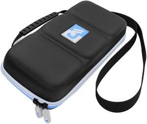 CASEMATIX NS-10S Heavy Duty Hard Shell Carrying Case Designed Compatible with Nintendo Switch and Accessories - Blue/Grey