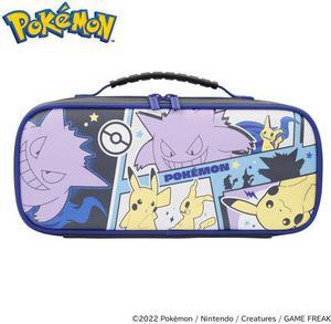 HORI Nintendo Switch Compact Cargo Pouch Travel Case - Pikachu, Gengar, & Mimikyu Edition