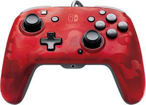 PDP - Faceoff Deluxe+ Audio Wired Red Camo Controller - Nintendo Switch (500-134-NA-CM04)