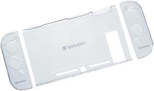 VERBATIM 70220CA Crystal Case with Screen Protect Film for Use with Nintendo Switch