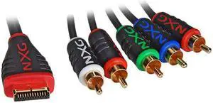 NXG NX-GMPS6212 Game Gadgets PlayStation3 Component Video with Analog Audio Cable NXG NX-GMPS6212 Game Gadgets PlayStation3 Component Video with Analog Audio Cable