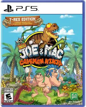 New Joe And Mac: Caveman Ninja - T-Rex - Playstation 5 New Joe And Mac: Caveman Ninja - T-Rex - Playstation 5
