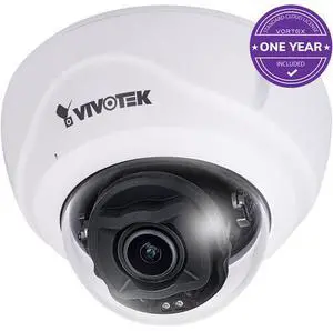 Vivotek FD837-HTV-1Y Vortex Premium Series 5MP Outdoor Dome Camera with Night Vision & 2.7-13.5mm Lens (1-Year VSaaS License)