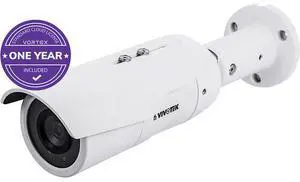 Vivotek IB839-EH-1Y Vortex Essential Series 5MP Outdoor Bullet Camera with Night Vision & 3.6mm Lens (1-Year VSaaS License)