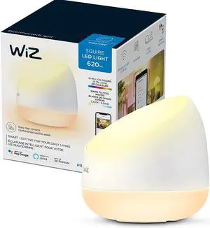 WiZ Connected Squire Portable Table Lamp, WiFi Enabled, 16 Million Colors, Compatible with Alexa and Google Home Assistant, No Hub Required WiZ Connected Squire Portable Table Lamp, WiFi Enabled, 16 Million Colors, Compatible with Alexa and Google Home Assistant, No Hub Required