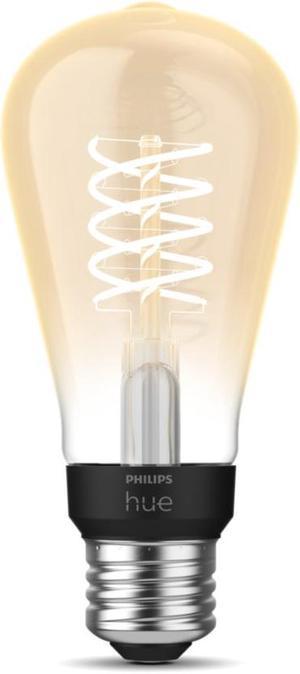 Philips Hue 571125 Dimmable Warm White Vintage Smart ST19 Edison Bulb
