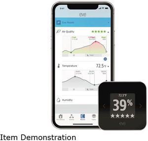 Eve Room  Indoor Air Quality Monitor with Apple HomeKit technology for tracking VOC temperature  humidity Bluetooth and Thread