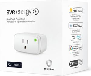 Eve Energy (Matter) - Smart plug, app and voice control, no bridge, Thread, 100% privacy