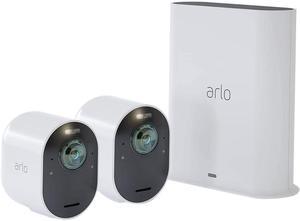  Arlo Essential Indoor Camera - 1080p Video with Privacy  Shield, Plug-in, Night Vision, 2-Way Audio, Siren, Direct to WiFi No Hub  Needed, Surveillance Security, White - VMC2040 : Electronics