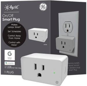C by GE On/Off Smart Plug, White, Works with Alexa and Google Assistant, WiFi Enabled, No Hub Required