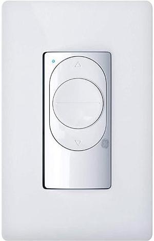 C by GE Wire-Free Dimmer Smart Switch, 1 Pack White -  Bluetooth, Battery Powered, Removeable, Wall Mount, Single-Pole/3-Way Replacement