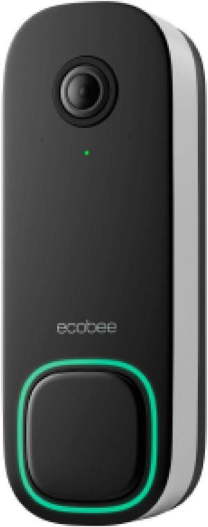 Ecobee Smart Video Doorbell Camera (Wired) - With Industry Leading HD Camera, ecobee Smart Security, Enhanced Night Vision, Advanced Person and package Sensors, 2-way Talk, and Video & Snapshot Record