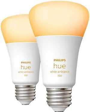 Philips Hue 563346 10.5W A19 E26 Bluetooth Smart Bulb, 2-pack