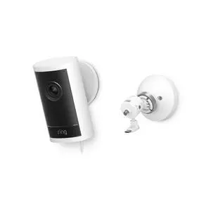 Ring Outdoor Cam Pro, Retinal 4K PoE+ Outdoor Security Camera, White Ring Outdoor Cam Pro, Retinal 4K PoE+ Outdoor Security Camera, White