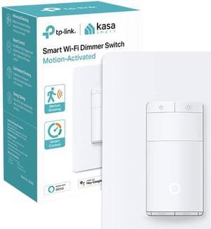 Kasa Smart Motion Sensor Switch, Dimmer Light Switch, Single Pole, Needs Neutral Wire, 2.4GHz Wi-Fi, Compatible with Alexa & Google Assistant, UL Certified, No Hub Required (ES20M) White 1-Pack