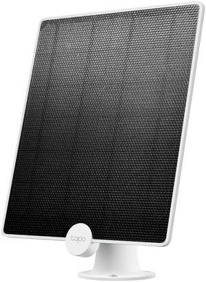 TP-Link Tapo Solar Panel, Long-Lasting Charging Power with High-Efficiency Solar Cells, IP65 Weatherproof, 360° Adjustable Angle, Compatible with Battery Cameras