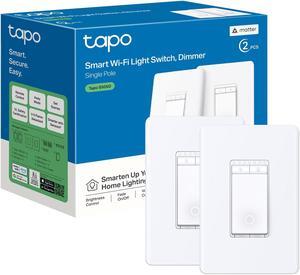 TP-LINK Tapo S505D Smart Wi-Fi Dimmer Light Switch, Matter | Pack of 2