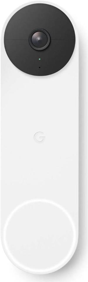 Google Nest Doorbell w/ battery, Snow - Certified Renewed
