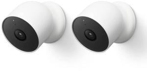 Google Nest Cam 1080p Battery Operated Indoor/Outdoor Surveillance Camera - Certified Renewed - 2 Pack