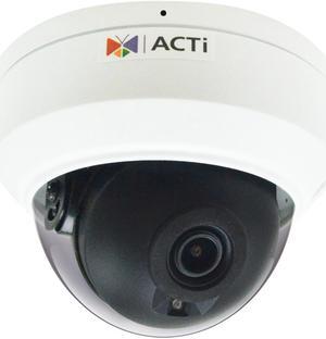 ACTi Z714 3840 x 2160 MAX Resolution 1 x Ethernet (10/100 Base-T), RJ-45 connector 8MP Outdoor Mini Dome with D/N, Adaptive IR, Superior WDR, SLLS, Fixed Lens
