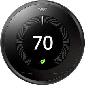 Google Nest Learning Thermostat - 3rd Generation - Black