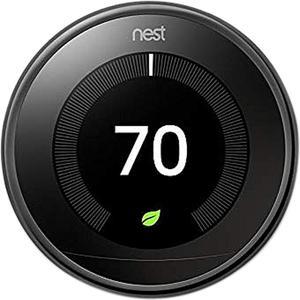 Nest T3018US Learning Thermostat - 3rd Generation - Mirror Black