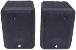 BIC America RtR V44-2 Shielded Indoor/Outdoor Speakers, Pair, Black