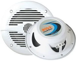 Boss Audio 6.5" 200 Watts 2-Way Marine Speakers, White Boss Audio 6.5" 200 Watts 2-Way Marine Speakers, White
