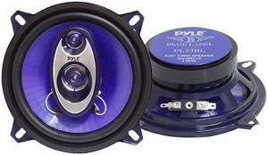 Pyle PL53BL 5.25" 200W 3-Way Car Audio Triaxial Speakers Stereo Blue (Pair)