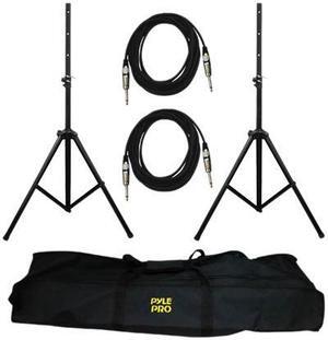 PYLE PMDK102 Heavy-Duty Pro Audio Speaker Stand & 1/4" Cable Kit