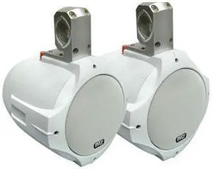Pyle 8" 300 Watt 2-Way White Wake Board Marine Speaker
