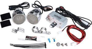PYLE 300W Motorcycle Amplifier w/ Dual Speakers & USB Charger