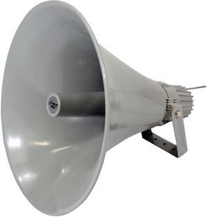PyleHome PHSP20 19.5'' Indoor / Outdoor 100 Watt PA Horn Speaker w/ 70V Transformer - Gray
