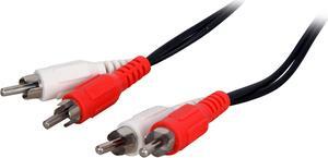 C2G 40465 Value Series RCA Stereo Audio Cable, Black (12 Feet, 3.65 Meters)