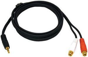 C2G 40425 6 ft. One 3.5mm Stereo Male to Two RCA Stereo Female Y-Cable Male to Female