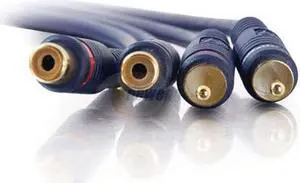 C2G 13042 Velocity RCA Stereo Audio Extension Cable, Blue (25 Feet, 7.62 Meters)