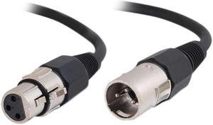 C2G 40060 Pro-Audio XLR Male to XLR Female Cable, Black (12 Feet, 3.65 Meters)
