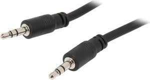 C2G 40106 3.5mm Stereo Audio Cable with Low Profile Connectors M/M, In-Wall CMG-Rated (15 Feet, 4.57 Meters)