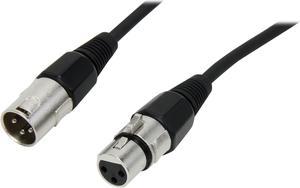 C2G 40058 Pro-Audio XLR Male to XLR Female Cable, Black (3 Feet, 0.91 Meters)