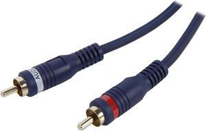 C2G 40617 Velocity One 3.5mm Stereo Male to Two RCA Stereo Male Y-Cable, Blue (50 Feet, 15.24 Meters)