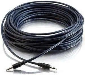 C2G 40515 15 ft Plenum-Rated 3.5mm Stereo Audio Cable with Low Profile Connectors Male to Male