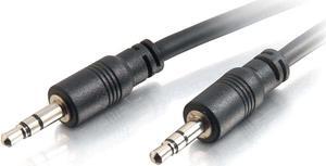C2G 40110 3.5mm Stereo Audio Cable with Low Profile Connectors M/M, In-Wall CMG-Rated (75 Feet, 22.86 Meters)