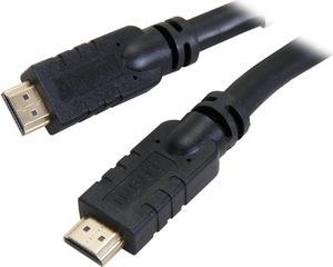 StarTech.com HDMIMM80AC 80 ft. Black Connector A: 1 - HDMI Connector, Male

Connector B: 1 - HDMI Connector, Male Active High Speed HDMI to HDMI Cable Male to Male