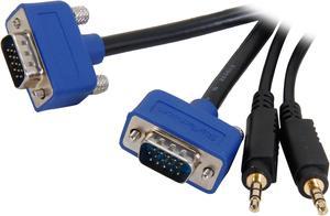 StarTech.com MXTHQMM6A 6 ft. Coax High Resolution Monitor VGA Cable w/ Audio