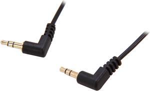 StarTech.com MU3MMS2RA Slim 3.5mm Right Angle Stereo Audio Cable Male to Male