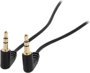 StarTech.com MU1MMS2RA Slim 3.5mm Right Angle Stereo Audio Cable - M/M Male to Male