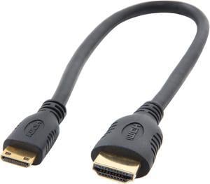 StarTech.com HDMIACMM1 1 ft. Black High Speed HDMI® Cable with Ethernet Male to Male